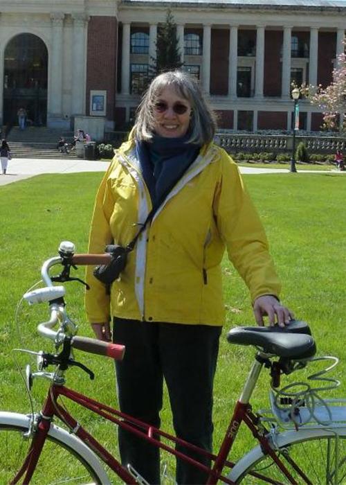 Photo of Kate Field in front of Memorial Union