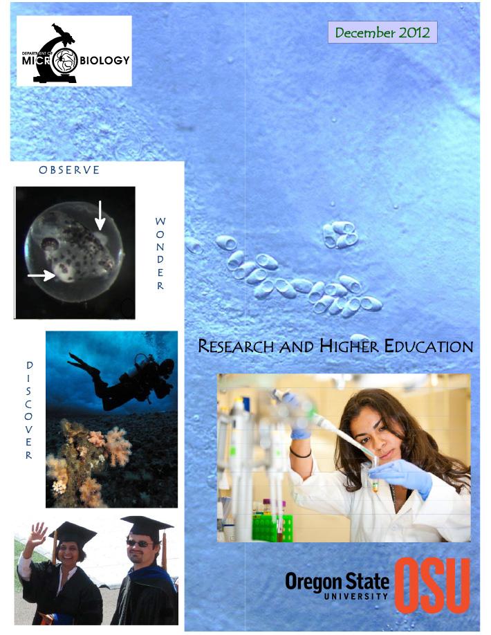 Microbiology newsletter Winter 2012 Cover